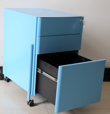 ตู้เก็บของเคลื่อนย้ายได้แบบกำหนดเองที่มีสีสัน Metal Mobile Pedestal