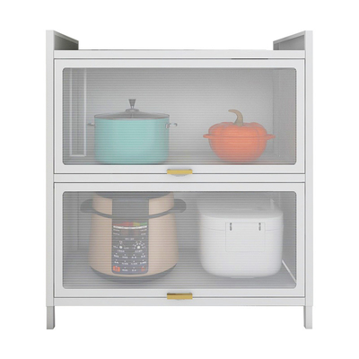 ใช้ในบ้านตู้เก็บของเหล็กตู้เก็บของในครัวโลหะพร้อมขาตั้ง