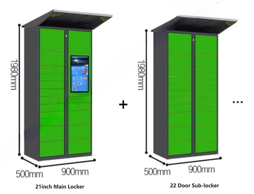 ตู้เก็บของอิเล็กทรอนิกส์หน้าจอขนาด 21.5 นิ้ว ตู้เก็บของหลักและตู้เก็บของย่อย