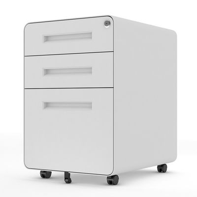 แชร์ Ergonomics Round Body Design 3 Drawers Mobile Pedestal File Cabinet