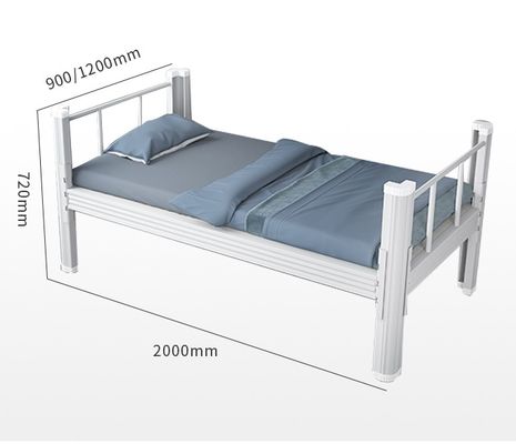 เฟอร์นิเจอร์ภายในบ้านที่กำหนดเอง H720mm โลหะเตียงเดี่ยวเตียงเหล็กเดี่ยวสำหรับงานหนัก