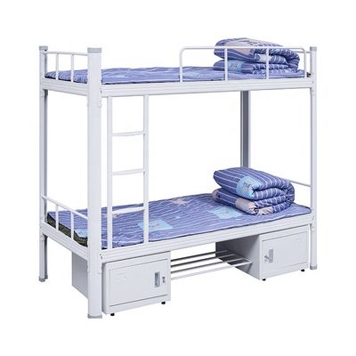 เฟอร์นิเจอร์โรงเรียนเหล็ก L2000 เตียงเหล็กสำหรับนักเรียนผู้ใหญ่เตียงสองชั้น