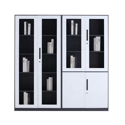 ตู้เก็บเอกสารโลหะ 0.4-1.2 มม. ออกแบบตู้เหล็กพร้อมกระจก