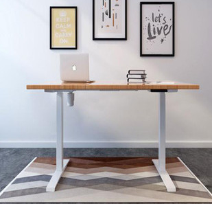 โต๊ะทำงานสำนักงานออกแบบเรียบง่ายพร้อมโครงเหล็ก